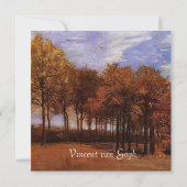 Einladungen zur Hochzeit im Herbst. Herbstlandscha (Rückseite)