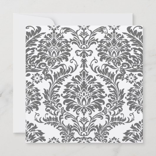 Einladungen zur Hochzeit in Grau und Gelb (Rückseite)