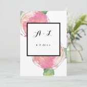 Einladungen zur Hochzeit in Rose (Stehend Vorderseite)