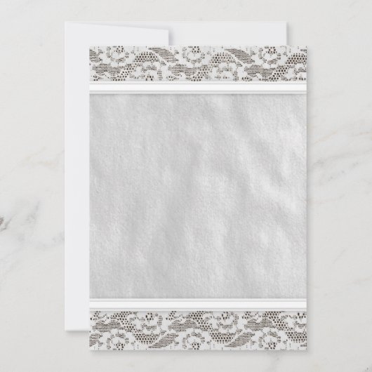 Einladungen zur Hochzeit in Weiß (Rückseite)