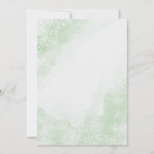 Einladungen zur Hochzeit in weißgestrichenem Wasse (Rückseite)