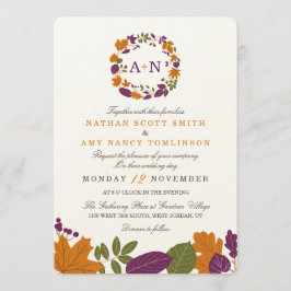 Einladungen zur Hochzeit von Artisan Cream Fall Wr