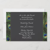 Einladungen zur Hochzeit von Black Peacock (Rückseite)