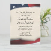 Einladungen zur Hochzeit von Fahnen (Stehend Vorderseite)