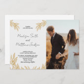 Einladungen zur Hochzeit von Frauen mit Foto (Vorne/Hinten)