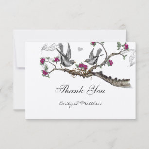 Einladungen zur Hochzeit von Fuchsia & Grauen Vint