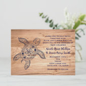 Einladungen zur Hochzeit von Hawaiian Turtle & Lig (Stehend Vorderseite)