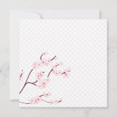 Einladungen zur Hochzeit von Kirsch-Blossom (Rückseite)