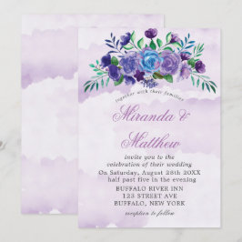 Einladungen zur Hochzeit von Lavender Watercolor