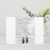 Einladungen zur Hochzeit von Motorrädern (Stehend Vorderseite)