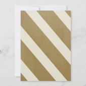 Einladungen zur Hochzeit von Nautical Navy & Gold (Rückseite)