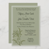 Einladungen zur Hochzeit von Olivenöl-Blume (Vorne/Hinten)