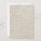 Einladungen zur Hochzeit von Red Country Burlap (Rückseite)