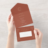 Einladungen zur Hochzeit von Stardust Monogram (Abreißen)