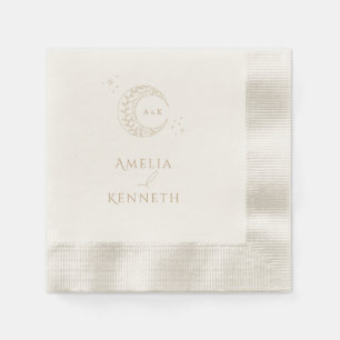 Einladungen zur Hochzeit von Stardust Monogram Serviette