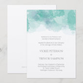 Einladungen zur Hochzeit von Wasserfarben (Vorne/Hinten)