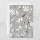 Einladungen zur Hochzeit von White Natures Wreath (Rückseite)