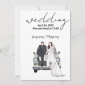 Einladungen zur Hochzeitsempfehlung (Vorderseite)