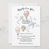 Einladungen zur Hochzeitsempfehlung nach Hochzeite (Vorderseite)