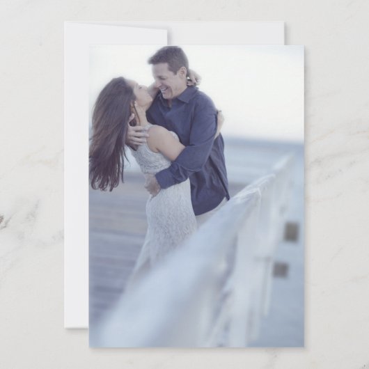 Einladungen zur Hochzeitsempfehlung nach Hochzeite (Rückseite)