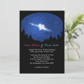 Einladungen zur Hochzeitsfeier in Classy Star Hear (Stehend Vorderseite)