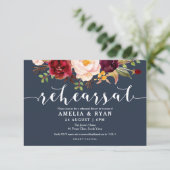 Einladungen zur Hochzeitsfeier in der Burgunder Pr (Stehend Vorderseite)