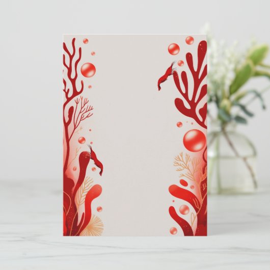 Einladungen zur Hochzeitsfeier mit Rotkreuz (Stehend Vorderseite)