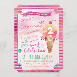 Einladungen zur Ice Cream Social Birthday Party