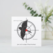 Einladungen zur Jagd auf Blindente (fügen Sie Ihre (Stehend Vorderseite)