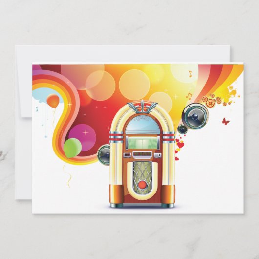 Einladungen zur Juke Box (Vorderseite)