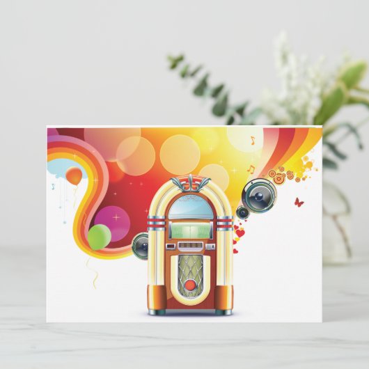 Einladungen zur Juke Box (Stehend Vorderseite)