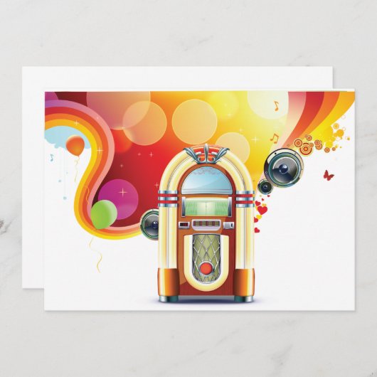 Einladungen zur Juke Box (Vorne/Hinten)