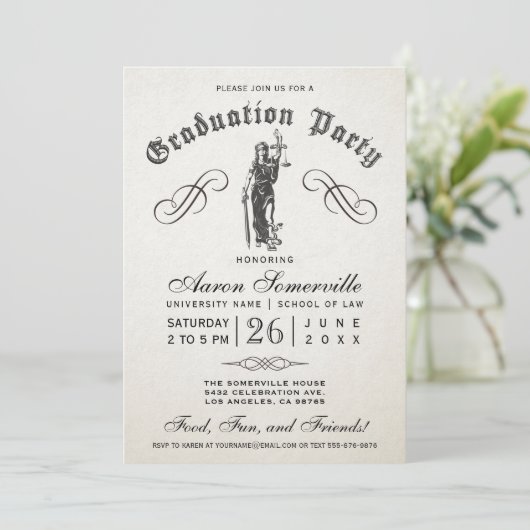 Einladungen zur Jurastudium (Stehend Vorderseite)