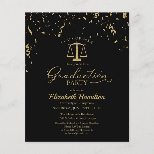 Einladungen zur juristischen Schulbildung (Vorderseite)