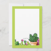 Einladungen zur Kaktus (Rückseite)