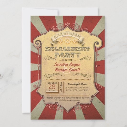 Einladungen zur Karnevalspartei (Vorderseite)