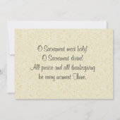 Einladungen zur Katholischen Erstkommunion (Rückseite)