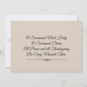 Einladungen zur Katholischen Erstkommunion (Rückseite)