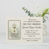 Einladungen zur Katholischen Erstkommunion (Stehend Vorderseite)