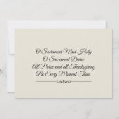 Einladungen zur Katholischen Erstkommunion (Rückseite)