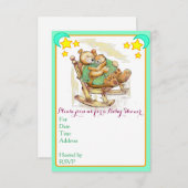 Einladungen zur Kinderdusche (Vorne/Hinten)