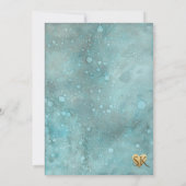 Einladungen zur Kinderdusche "Golddelphine/Mama & (Rückseite)