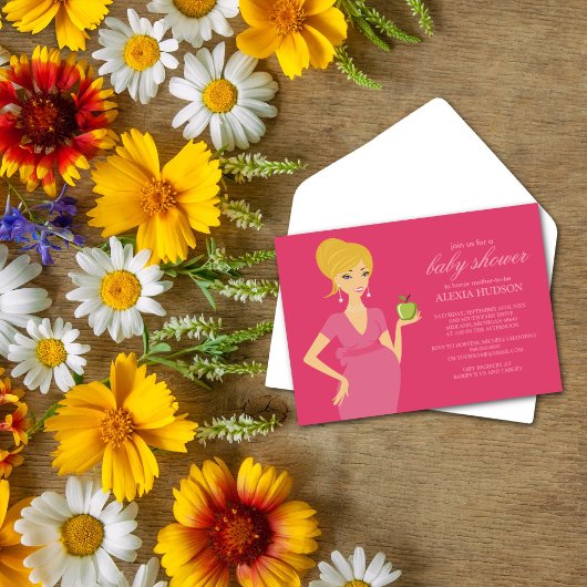 Einladungen zur Kinderdusche {Pink}