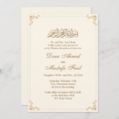 Einladungen zur königlichen moslemischen Ehe (Vorne/Hinten)