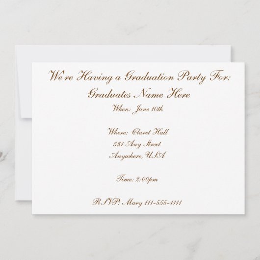 Einladungen zur Krankenschwester und Krankenschwes (Rückseite)