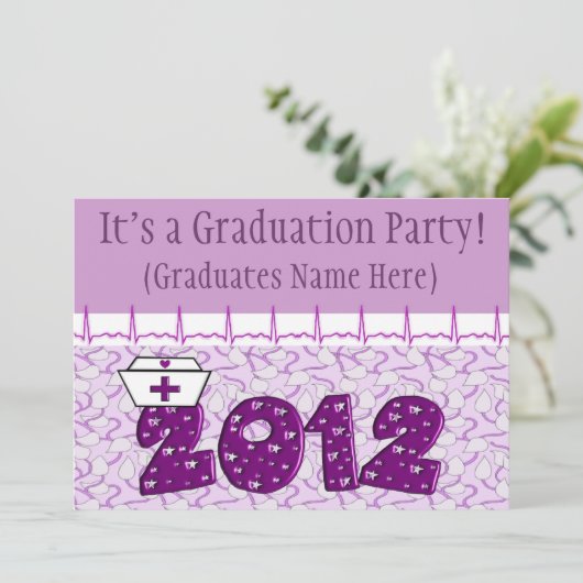 Einladungen zur Krankenschwester und Krankenschwes (Stehend Vorderseite)