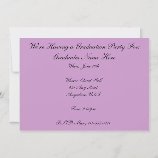 Einladungen zur Krankenschwester und Krankenschwes (Rückseite)