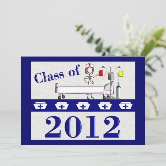 Einladungen zur Krankenschwester und Krankenschwes (Stehend Vorderseite)