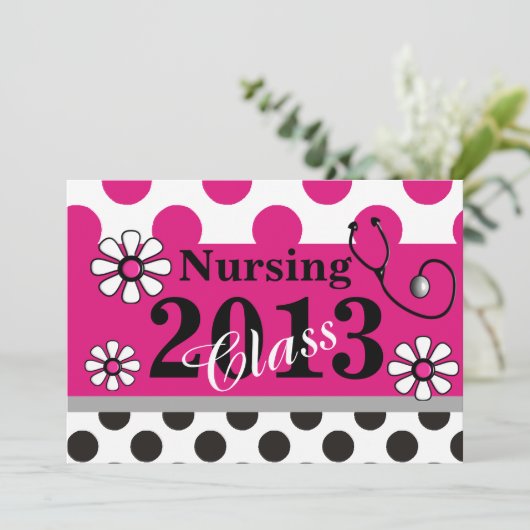 Einladungen zur Krankenschwester und Krankenschwes (Stehend Vorderseite)