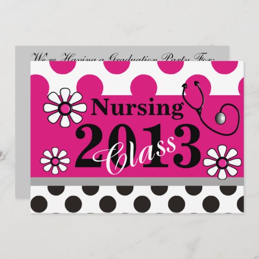 Einladungen zur Krankenschwester und Krankenschwes (Vorne/Hinten)